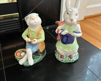C25- $12.  Decorative Pair of Bunnies