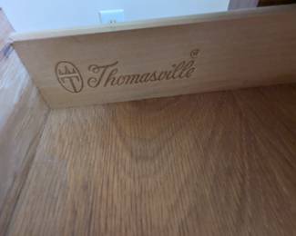 C49 - $50.  Thomasville Nightstand. Measures 29" wide x 17" deep x 26.5" tall. 