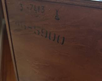 C35 - $175.  Henredon 18th Century Portfolio Collection.  3 drawer Small Chest. Measures 21" wide x 17" deep x 24" tall. 