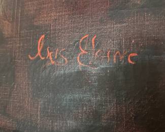 C31- $125. Local Artist Iris Elaine Original Painting. Measures 42" wide x 52" tall. Please have plans to move - will probably not fit in your backseat!