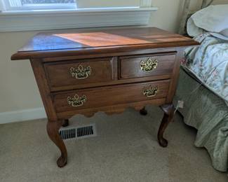 C49 - $50.  Thomasville Nightstand. Measures 29" wide x 17" deep x 26.5" tall. 