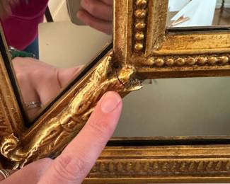 C2-$250. Double Rectangle Entry Mirror. Excellent Condition with one minor imperfection noted. Measures 32.25" W x 58" T