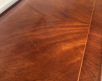 C44- $300.  Trosby Furniture from Sussex England. Buffet With Key a few minor scratches on top.  A beautiful solid piece.   Measures 6' long x 17" deep x 33.5" tall. 