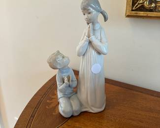 C18- $30. Lladro  "Teaching to Pray"
