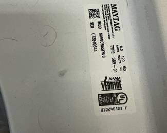 C60 - $150. Maytag Washing Machine Model MVWC565FW0 (manufactured 2017) Works great! 