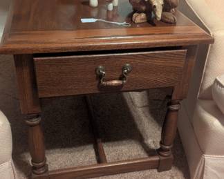 C67- $75. Mersman Side Table. Measures 21" W x 26" D x 21" T. 
