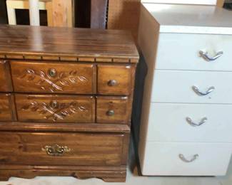 Wooden 3 Drawer Chest White Vintage Metal 4 Drawer Cabinet 