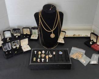 Various Gold Filled And Gold Electroplated Earrings Necklaces Pendants Rings And More 