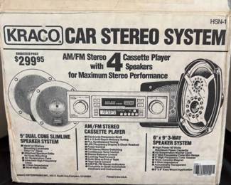  06 Vintage KRACO Car Stereo System new In Box
