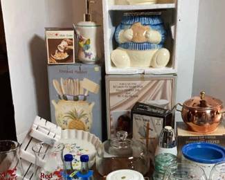 Kitchen Items Cookie Jar  Marble Knife Stand  More