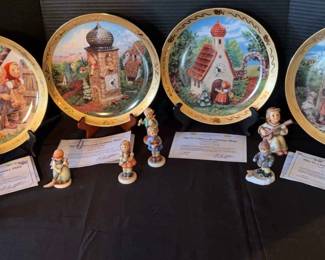 M.I. Hummel Porcelain Collector Plates And Figurines