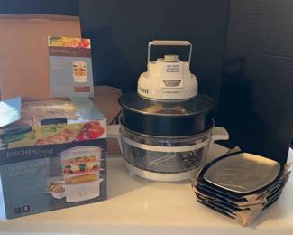 New Wave Cooker, 3tier Food Steamer, Six Steak Platters
