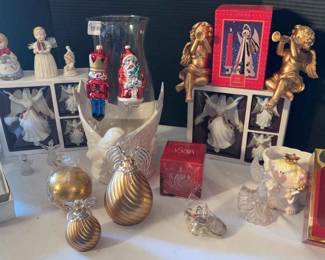 Christopher Radko Santa, Lenox, Ceramic Angels More