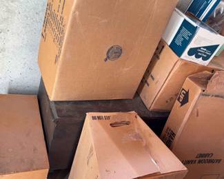 White Toilet, Sink, Lg. Sink, Two Vanity Cabinets