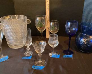 Stemware, Crystal Ice Bucket Pitcher