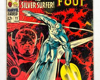 #6 • Marvel Comic Book #72 Fantastic Four "Where Soars The Silver Surfer!"