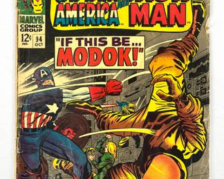 #5 • Marvel Comic Book #94 Tales Of Suspense Featuring Captain America And Iron Man "The Tragedy And The Triumph!"