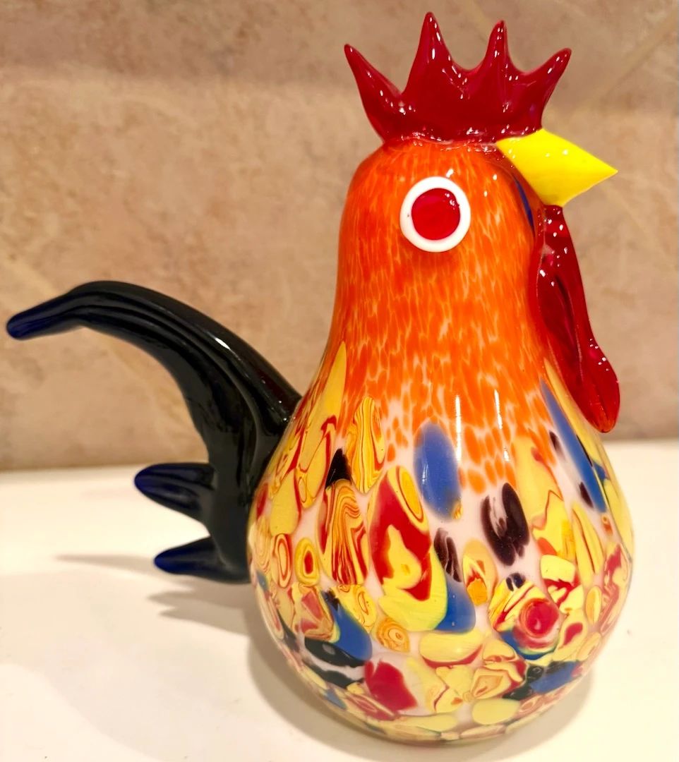 Murano Art Glass Rooster