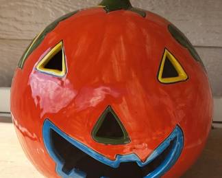 Decorative Talavera Pumpkin