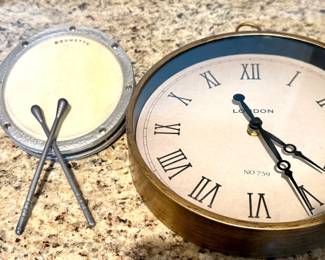 Wall Clock And Steel Drumette