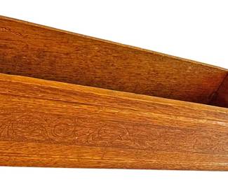 Antique Wooden Carved Long Box