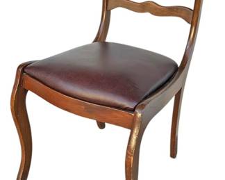 Vintage Dark Wood Dining Chair