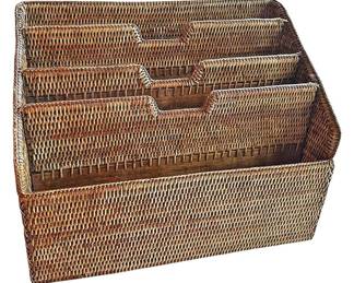 Wicker Magazine Rack