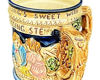 Vintage TwoHandled Kissing Stein Mug