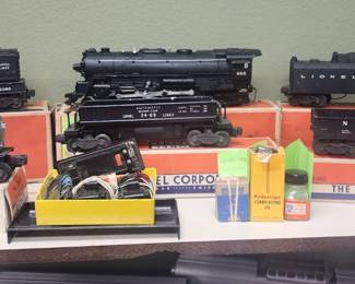 Lionel engines and train cars