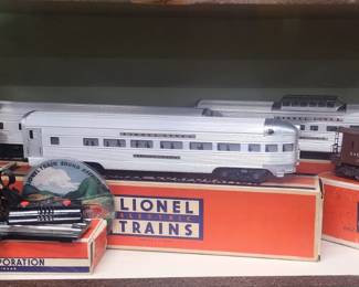 Lionel train engines and cars