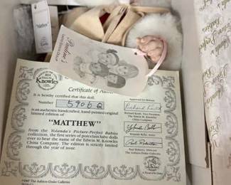 Edwin M. Knowles Yolandas Picture Perfect Babies Matthew Doll