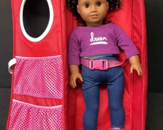 American Girl, Gabriella Doll And Backpack 