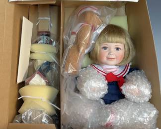 The Ashton Drake Galleries Seaside Reverie Doll W Bear And Lighthouse