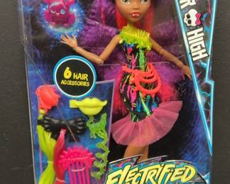 Monster High Monstrous Hair Ghouls Electrified Clawdeen Wolf 