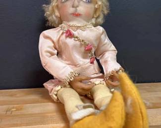 Ceramica Cloth Hand Painted Doll