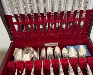 Silver plate community pattern