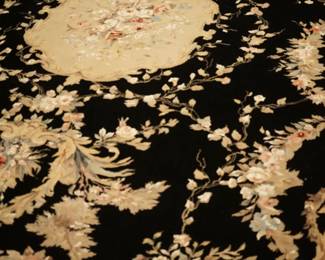 8' x 12' wool and silk rug