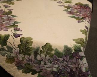 vintage hand made wool rug