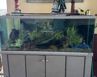 100+ gallon fish tank by Oceanic systems.