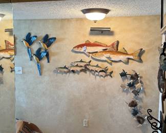 Unique aquatic and avian themed wall decor