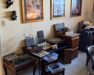 Calling all chess enthusiasts! Tons of chess sets available.