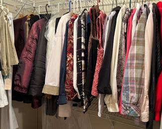 Coats, Sweaters, Sweatshirts …..