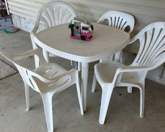 Plastic Patio Set