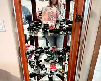 Car Collection & Lighted Curio Cabinet