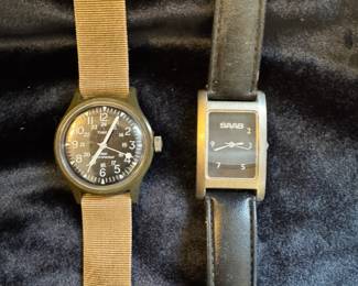 Timex and SAAB watches