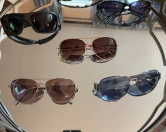 Designer sunglasses many with cases