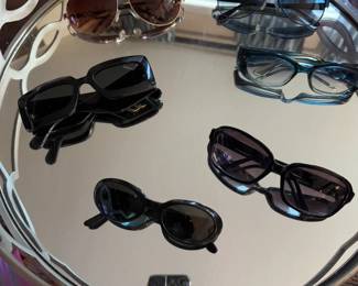 Designer sunglasses with cases