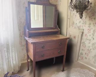 Antique Oak Wash Stand c.1920s