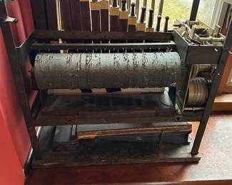 Inside of English Organ Clock