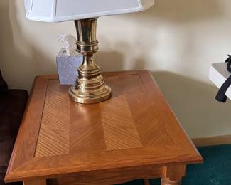 End table & lamp